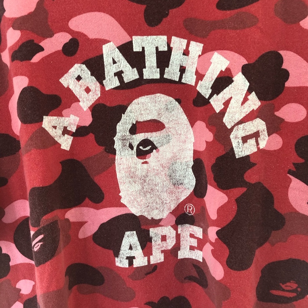 BAPE NERD CAMO SS CREWNECK - Picture 2 of 5